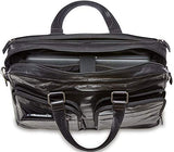 Mancini Double Compartment 15.6" Laptop/Tablet Briefcase in Brown