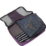 eBags Medium Packing Cubes for Travel - 3pc Set - (Eggplant)