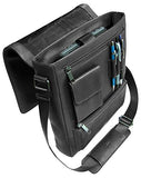 Mancini COLOMBIAN Messenger Style Leather Tablet/E-reader Unisex Bag in Black