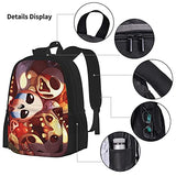 The Bin-Ding Of Is-Aac Backpack Three-Piece Cartoon School Bag With Pencil Case Messenger Lunch Bag