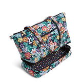 Vera Bradley Signature Cotton Deluxe Tote Travel Bag, Happy Blooms