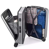 20 Inch Travel Suitcase New Cabin Rolling Luggage with Laptop Bag Women Trolley Case with Charging USB Men Upscale Business Box (Color : Black)