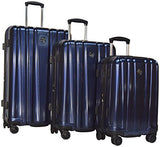 Revo Impact Ii Hardside Luggage 3 Piece Set | 20" 25" 30" Navy - Made In Usa (Navy)