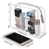 (3 Pack) Anrui Tsa Approved Clear Toiletry Bag Travel Carry On Airport Airline Compliant Bag