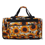 NGIL Canvas 23" Duffle Bags (Sunflower w/Cow-Black)