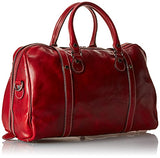 Floto Luggage Trastevere Duffle In Weekender, Tuscan Red, Medium