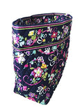 Vera Bradley Grand Tote In Ribbons With Solid Pink Interior