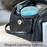Toiletry Bag for Men or Women - Dopp Kit For Travel. Cruelty Free Toiletries Organizer PU Leather Bags