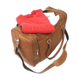 Piel Leather Classic Weekend Carry-On, Saddle, One Size
