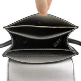 Aibearty 4 Layers Crossbody Cell Phone Pouch Bag Small Tassel Leather Shoulder Purse Wallet