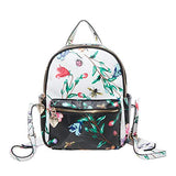 Betsey Johnson Botanical Mini Backpack, Black Floral