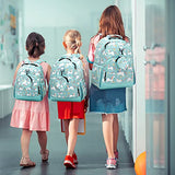Choco Mocha Unicorn Backpack for Girls Elementary Backpack 15 inch Kindergarten Backpack for Girls Pegasus Bookbag 6-8 Primary Kids School Backpacks with Chest Strap Gift Blue