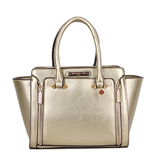 Nicole Lee Women's Ciel Medium Smart Lunch Handbag (Gold) Travel Shoulder Bag, One Size