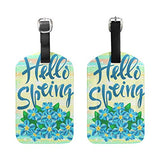 Luggage Tags Hello Spring Flower Hope Travel ID Identifier for People