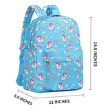 Vorspack Toddler Backpack Unicorn Kids Backpack with Chest Strap for Preschool Boys and Girls - Blue