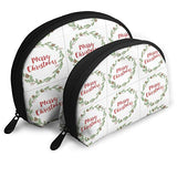 Pingshoes Makeup Bag Sweet Simple Living Handy Half Moon Toiletry Bags Organizer Women