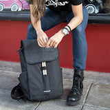 Avedis Zildjian Company Zildjian Gray Flap Black Laptop Backpack (T9001)