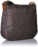 Calvin Klein Women'S Key Item Nylon Messenger Bag, Brn/Khk Phtpt/Lug, One Size