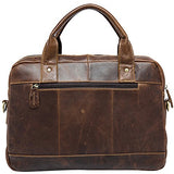 14inch Laptop Messenger Bag,Berchirly Leather Briefcase Fits 14 inch Laptop Vintage Business
