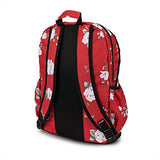 Volcom Junior's Women's Fieldtrip Three Pocket Canvas Backpack, flash red, One Size Fits All