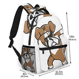 Casual Backpack,Boxer Dog Dabbing,Business Daypack Schoolbag For Men Women Teen