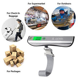 Luggage Scales, Portable Electronic Digital Hanging Scale With Tape Measure For Home Travel 110Lb