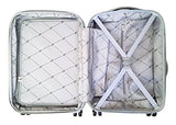 3Pc Luggage Set Suitcase Hardside Rolling 4Wheel Spinner Upright Carryon Travel Black