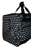 22 Inch Fashion Multi Pocket Gym Dance Cheer Travel Carry On / Duffle Bag (Blank - Black W/ White
