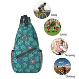 Ani-mal Cro-ss-ing Sling Bag Chest Bag Waterproof Crossbody Shoulder Bag Adjustable Travel Hiking Casual Daypack Gym Sport Backpack Travel Cycling Bike Outdoor Rucksack for Men Women