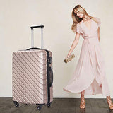 4 PCS Luggage Sets with Spinner Wheels,Carry On Suitcase,Luggage Hardshell Travel Luggage Sets (Champagne)