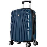 Olympia Usa Vortex Hardside Spinner Luggage Set (Icy Blue)