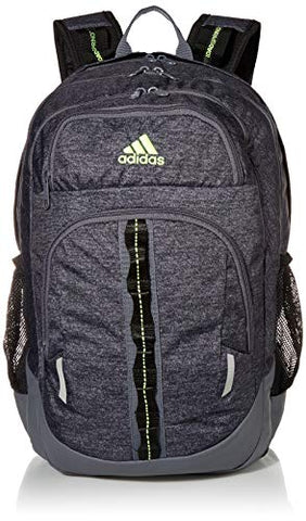 adidas Unisex Prime Backpack, Jersey Black/ Onix/ Black/ Signal Green, ONE SIZE