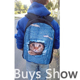 Freewander Casual Schoolbag Creative Personalized Animal Printed School Backpack (Design-3)