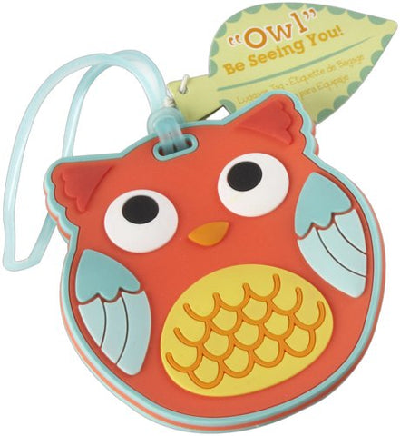 Kate Aspen Be Seeing You Luggage Tag, Owl