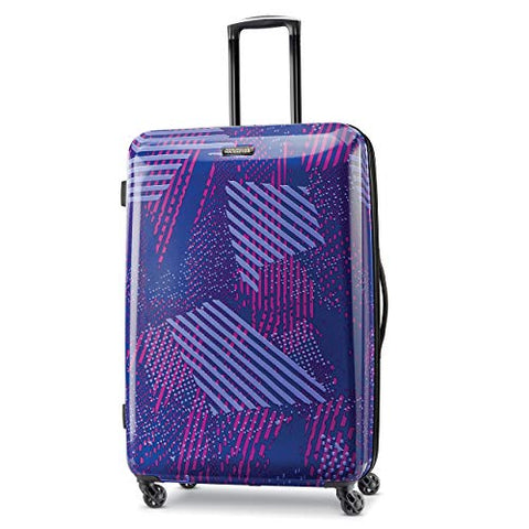 American Tourister Checked-Large, Purple Storm