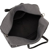 Piel Leather Satchel Travel Bag, Saddle, One Size