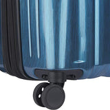Delsey Luggage Devan 25" Checked Luggage, Hard Case Expandable Suitcase (Blue)