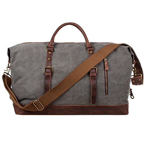 Shop S-Zone Oversized Canvas Genuine Leather – Luggage Factory