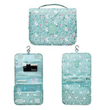 Vercord Hanging Toiletry Bag Portable Travel Organizers Cosmetics Makup Bag Case Shaving Kit, Green