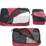 eBags Packing Cubes for Travel - 6pc Value Set - (Raspberry)