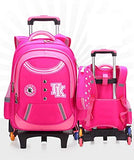 Lyln Kids Rolling Backpack School Climbing Stairs Trolley School Bags With Pencil Case