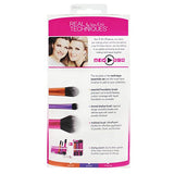 Real Techniques Cruelty Free Travel Essentials Set With Ultra Plush Custom Cut Synthetic