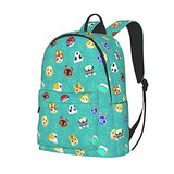 Ani-mal Cro-ss-ing Backpack Unisex Business Travel Laptop Backpack Fashion Lightweight Adjustable Double Strap Shoulder Bookbag Daypack Bookbag for Men Women College Outdoor Work Travel Gift