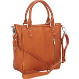 Piel Leather Tablet Shoulder Bag Cross Body, Saddle, One Size