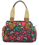 Lily Bloom Landon Triple Section Satchel, Playful Garden