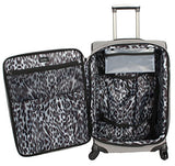 Nicole Miller New York Coralie Collection 28" Expandable Upright Luggage Spinner (Gray)