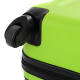 Goplus 3 Pcs Luggage Set Hardside Travel Rolling Suitcase Abs+Pc Globalway (Green)