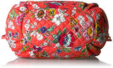 Vera Bradley Iconic Glenna Satchel-Signature, coral floral