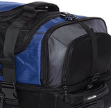 Amazonbasics Ripstop Wheeled Duffel, Blue