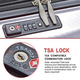 Ginza Travel Luggage 3 Piece Sets Lightweight Spinner Suitcase 20" 24" 28" - P.C Material